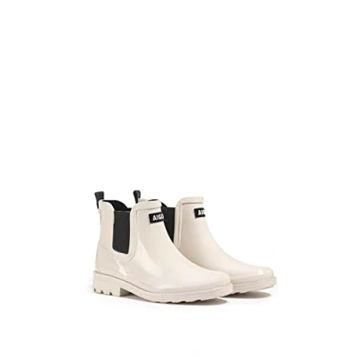 Image de Aigle Carville Bottes en caoutchouc, Femme, Taille: 39, Sable Caoutchouc naturel