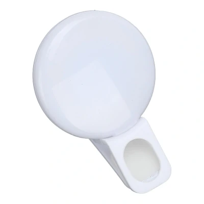 Image de Mini lampe à selfie pince, luminosité réglable, pour téléphone portable et ordinateur