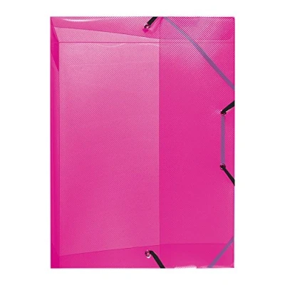 Image de Herlitz 1948686 Boîte de classement A4 dos 4 cm, PP, translucide bleu rücken cm framboise