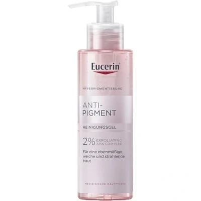 Image de Eucerin anti Pigment Gel nettoyant 200 ml, visage taches avec 2% complexe exfoliant AHA, acide glycolique et lactique, moussant pour tous les types de