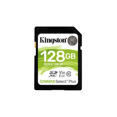 Image de Kingston SDS2/128GB Canvas Select Plus Carte SD Class 10 UHS I 128 Go