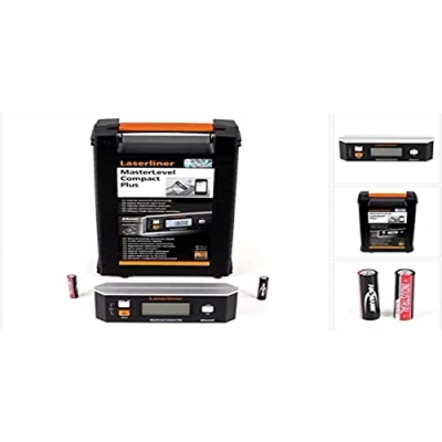 Image de Umarex Laserliner MasterLevel Compact Plus, Niveau à bulle électronique, transfert de données, mesure d&#039;inclinaison numérique 360, avec aimants adhésifs