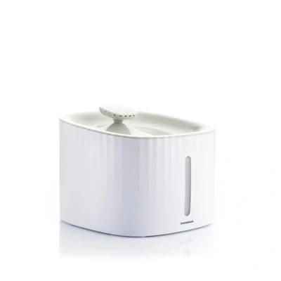 Image de InnovaGoods Fontaine à Eau Automatique pour Animaux de Compagnie 3L, Silencieuse, 3 Modes d&#039;Écoulement, Purification l&#039;eau, Arrêt Automatique, Blanc, Gris, Polypropylène