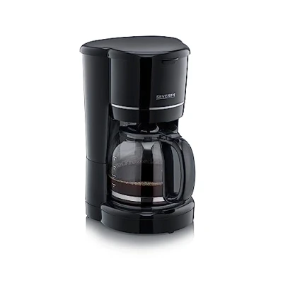 Image de SEVERIN Cafetière Filtre, 900W, 1,4L, Jusqu&#039;à 10 tasses, Système anti goutte, Filtre permanent amovible, Plaque chauffante, Noir, KA4320