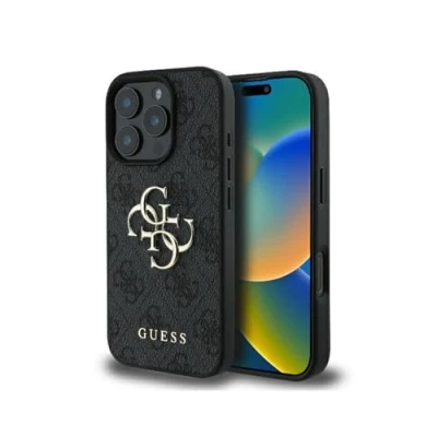 Image de Étui Guess pour iPhone 16 Pro Max 6.9 noir étui rigide 4G Big Logo Neuf