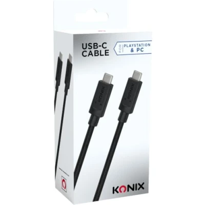 Image de Konix Câble USB 3.0 Type C vers Vitesse 5 Gbps Nylon tressé Longueur 3 M Noir