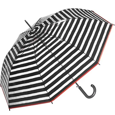Image de happy rain Parapluie automatique Noir Transparent ESSENTIALS40986DOTS Dots (Pois Colorés) 100 cm