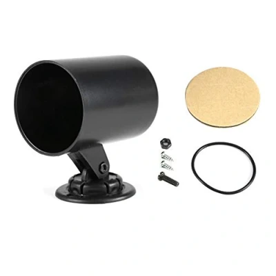 Image de Pod Universel Noir de Tableau Bord Pivotant à Jauge Unique, Support Compteur Voiture 2 &quot;52mm Unique Camion Tasse Gobelet Chaud