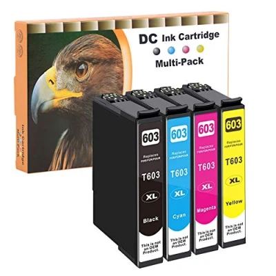 Image de D&amp;C 4X Cartouches d&#039;encre Compatible pour Epson 603 XL Expression Home XP 2100 2105 3100 3105 4100 4105 Workforce WF 2810 DWF 2830 2835 2850