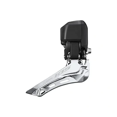 Image de Dérailleur avant double Down Swing Shimano 105 FD R7150 Di2 spec. argenté/noir TU