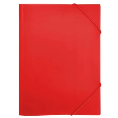 Image de RAYLU PAPER Classeur avec élastiques et rabats Format A4, dossiers de rangement pour documents, bureau école, en polypropylène 100% recyclable (A3, Rouge)