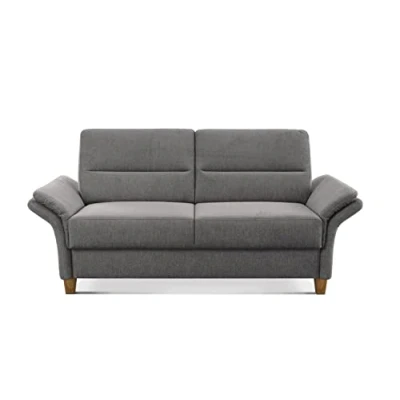 Image de CAVADORE Wyk Canapés, d&#039;ingénierie Matériau : Bois polyuréthane Polyester Ressorts en Acier, Alvaro Gris, Sofa 3 sitzig