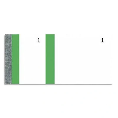 Image de Exacompta Réf. 96305E Paquet de 10 blocs vendeurs 100 feuillets numérotés 1 à 2 coupons détachable Pour kermesse, loterie, tombola Format 6,6 x 13,5 cm bande couleur Vert