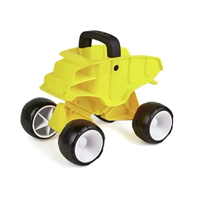 Image de Hape Camion Benne Enfant 12 Mois et Plus Jouet Plage, Bac à Sable, Terrain de Jeu Coordination œil main, Motricité Plastique Durable Bebe 2 ans Corps Inclinable Facile Saisir