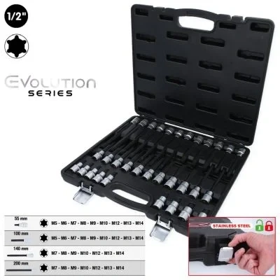 Image de KS TOOLS 911.4520 Douille à choc 12,5 (1/2&quot;)mm (pouces) Empreinte créneau (Ribe CV)