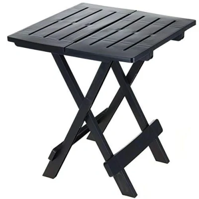 Image de &#039;Table pliante « ADIGE » table pour petit jardin ou de camping Parfaite comme d’appoint noir