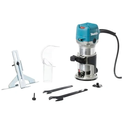 Image de Affleureuse défonceuse à vitesse variable 710W Ø8 ou 6 mm MAKITA RT0702C