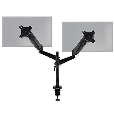 Image de Support double écrans DURONIC DMG52 Bras à gaz ajustable Hauteur réglable Noir