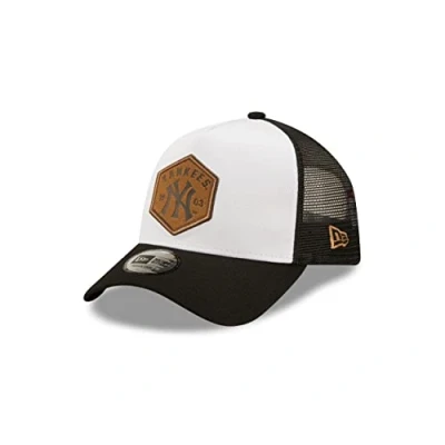 Image de New Era York Yankees MLB Fancap Trucker Kappe Basecap Snapback Baseball Weiss Schwarz One Size