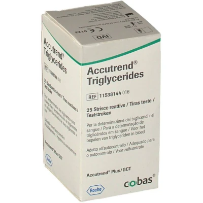 Image de Bandelettes réactives Roche Accutrend Triglycerides