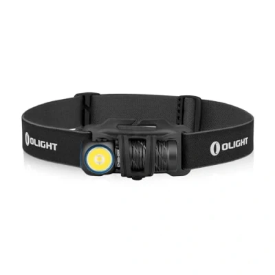 Image de OLlGHT Perun 2 Mini Lampe Frontale Puissante Rechargeable 1100 Lumens Portée 150m Lumière Eclairage Blanc et Rouge EDC Torche Bleu pour Camping,Jogging,Randonee