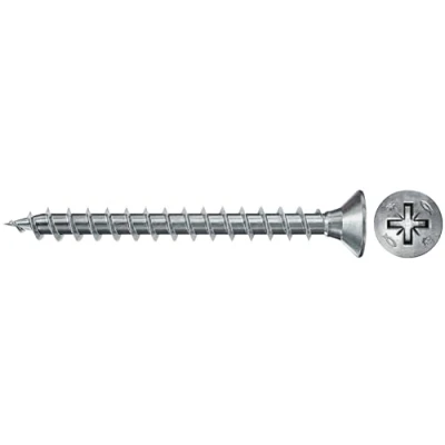 Image de fischer Vis à bois PowerFast II 3,0x16 Tête fraisée, empreinte PZ, zingué blanc, filetage total/Boite de 1000