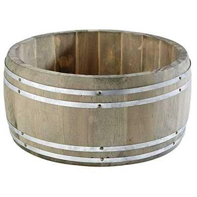 Image de APS Table Caddy &quot;Country Style&quot;, baril de table, à couverts, range couverts en bois, Ø 17,5 cm, hauteur 8,5 brun