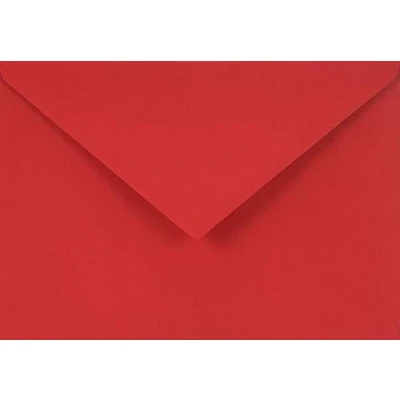 Image de Netuno 100 enveloppes rouges C6 114x162mm 115g Sirio Color Lampone décoratives élégantes rabat pointu colorées pour mariage anniversaire baptême Noël invitations cartes de voeux