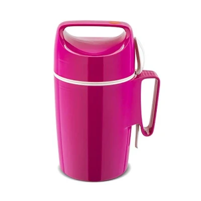 Image de ROTPUNKT Récipient alimentaire 850 Dirk 0,85 l Sans BPA Insert en verre Qualité supérieure Framboise