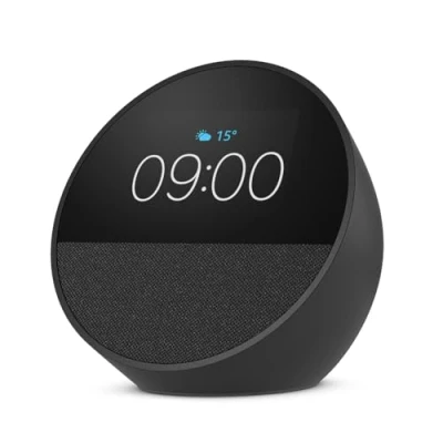 Image de Nouvel Amazon Echo Spot (modèle 2024) Réveil connecté avec un son de qualité et Alexa Noir