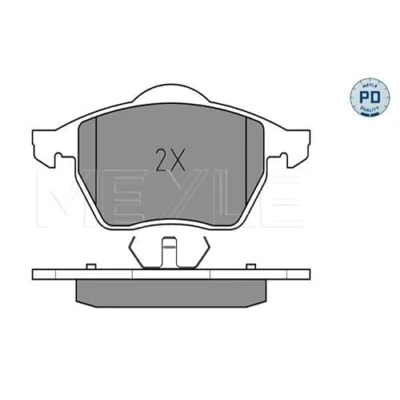 Image de MEYLE 025 216 2419/PD Jeu de plaquettes frein PD Quality Essieu Avant préparé pour indicateur d&#039;usure avec tôle anti bruit AUDI: A4 B5