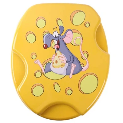 Image de Abattant WC frein de chute soft close Finition deAbattant haute qualité Fixation facile Fromage