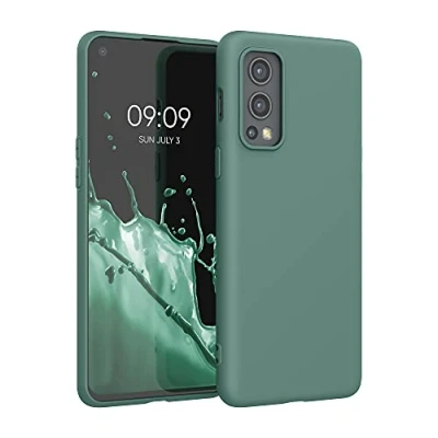 Image de kwmobile Housse Compatible avec OnePlus Nord 2 5G Coque de téléphone Protection Souple en TPU Silicone Vert Sapin