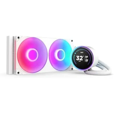Image de NZXT Kraken Elite 280 RGB Refroidisseur de liquide CPU AIO Radiateur 280mm Ventilateur F280 IPS LCD 2,72