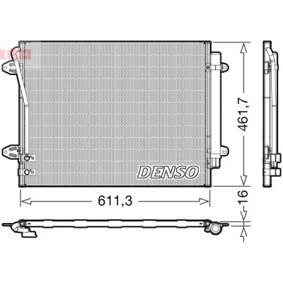 Image de DENSO DCN32012 Condenseur De Clim avec déshydrateur R 134a VOLKSWAGEN: Passat B6 Variant, B7 Berline