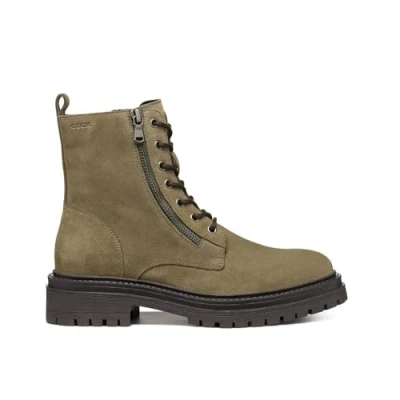 Image de Geox D Iridea Bottines à lacets, Femme, Taille: 38, Musk Cuir