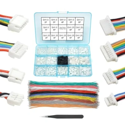 Image de Kit de câbles et connecteurs pré sertis GH1.25 à SH1.0 compatible avec JST GH 1,25 mm SH 1,0 pour Pixhawk Cube 6C 6X Pixhawk4