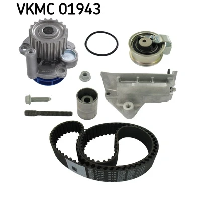 Image de SKF VKMC 01943 Pompe à Eau + Kit De Distribution avec joints amortisseur tendeur, galet goujon fileté 120