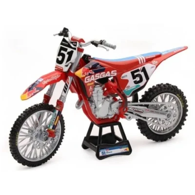 Image de Moto Miniature Justin Barcia #51 MC 450F 1:12 Scale Gasgas Factory Race Team Replica New Ray
