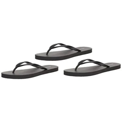 Image de Amazon Essentials Tongs Femme, Lot de 3, Noir, 39 EU