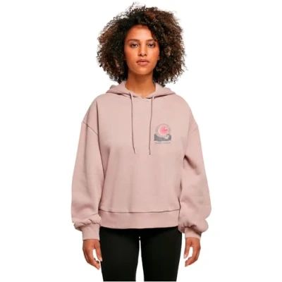 Image de Merchcode Sunset Sweat à capuche, Femme, Taille: Large, Duskrose