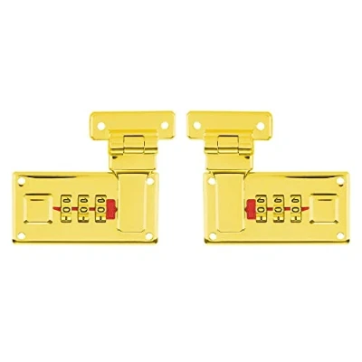 Image de Lot de 2 cadenas à combinaison avec serrure Remplacement 3 chiffres (jaune)