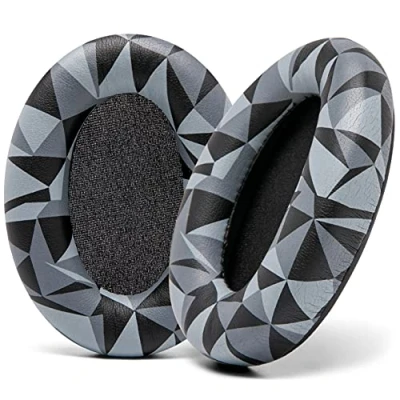 Image de WC Wicked Cushions Coussinets de Remplacement Extra épais compatibles avec Les écouteurs Sony WH 1000XM3 Geo Grey