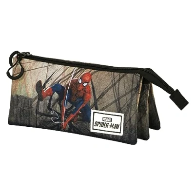 Image de Marvel Spiderman Webslinger Trousse Triple FAN 2.0, Noir