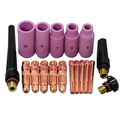 Image de RIVERWELD Kit de Pinces TIG Consommables accessoires assortis Taille pour DB SR WP 17 18 26 torche 18pcs