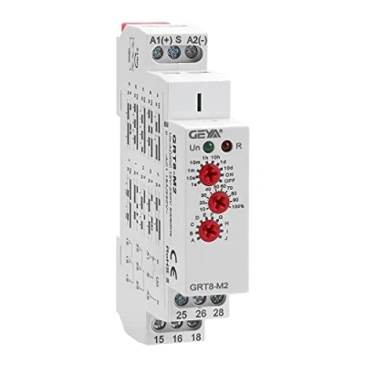 Image de GEYA 16A Relais temporisé multifonction 10 Fonction AC/DC12V 240V 2SPDTs de contrôle(GRT8 M2,AC/DC12V 240V)