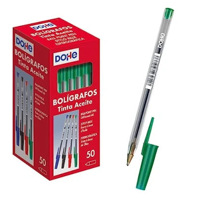 Image de Dohe Boîte de 50 stylos à capuche, 1,0 mm, vert