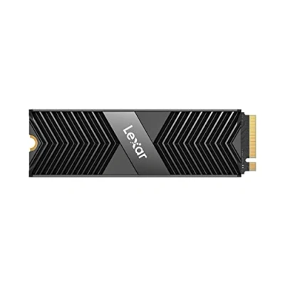 Image de Lexar Professional NM800 PRO avec dissipateur thermique 512Go SSD, M.2 2280 PCIe Gen4x4 NVMe1.4 SSD Interne, Jusqu&#039;à 7450 Mo/s en lecture, 3500 écriture, pour PS5, Joueur (LNM800P512G RN8NG)