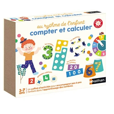 Image de Nathan Jeu Educatif Pour Apprendre A Compter Et Calculer Initiation Aux Mathématiques Enfants De 3 à 7 Ans