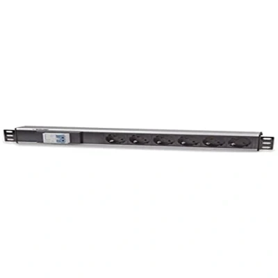 Image de Intellinet 711432 unité de Distribution d&#039;énergie 6 Sortie(s) CA 1.5U Noir, Gris
